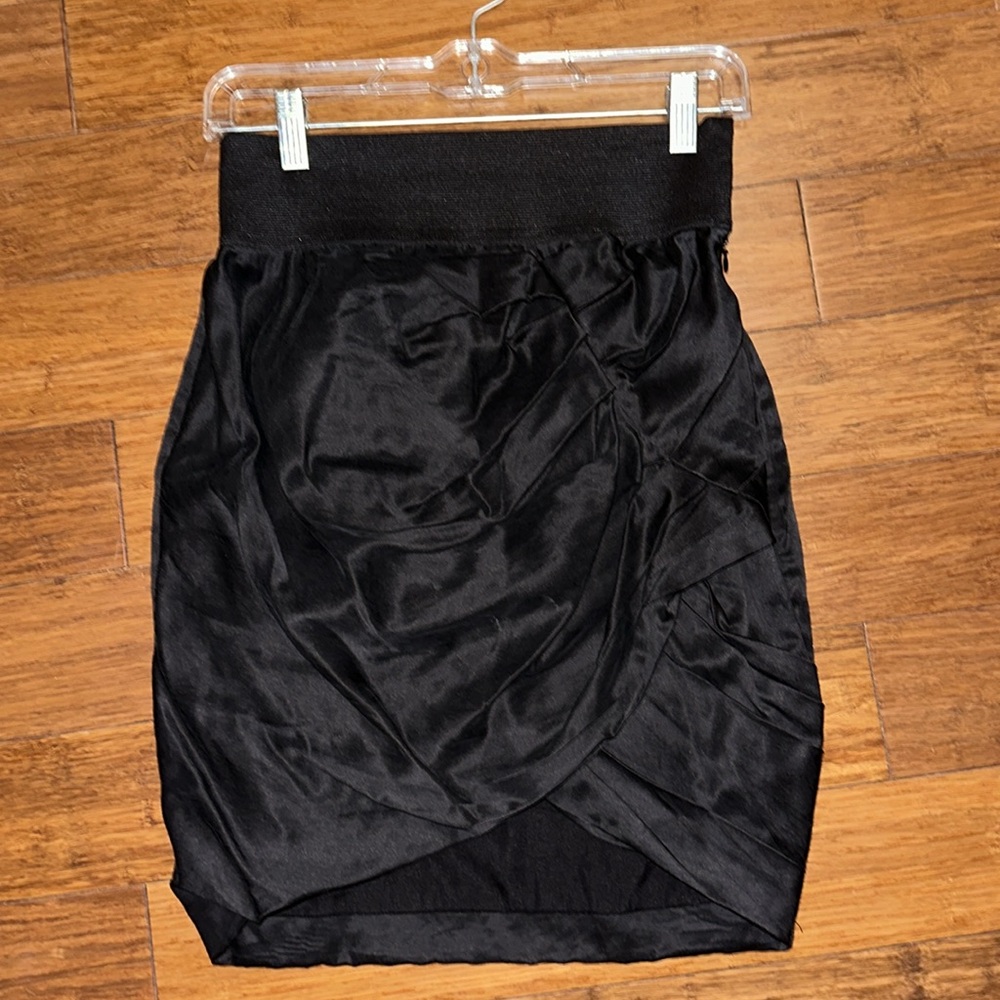 Tight black skirt